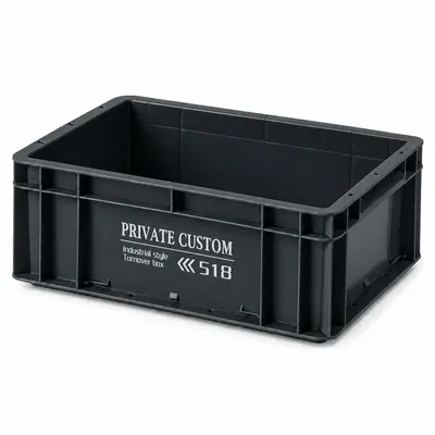 Verstärkte Kunststoff-EU-Logistikbox mit Deckel - 12
