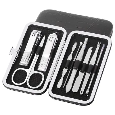 9-teiliges Maniküre-Pediküre- und Augenbrauenschnitt-Set - 6