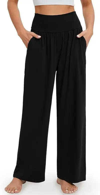 Damen Freizeit-Schlaghose Yoga Jogginghose, schmale Passform - 8