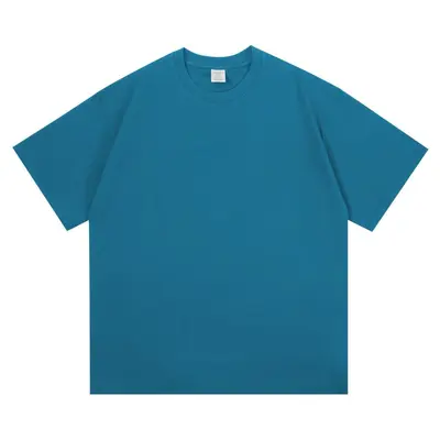 New 260g Heavyweight Men's T-Shirt Pure Cotton Short Sleeve Solid Color Summer Versatile Drop Shoulder Undershirt Men's T-Shirt Wholesale - 12