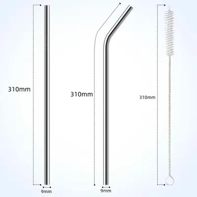 Sınır ötesi 304 paslanmaz çelik pipetli içecek araba bardağı 40 ons uzatılmış pipetli renkli sütlü çay metal pipet