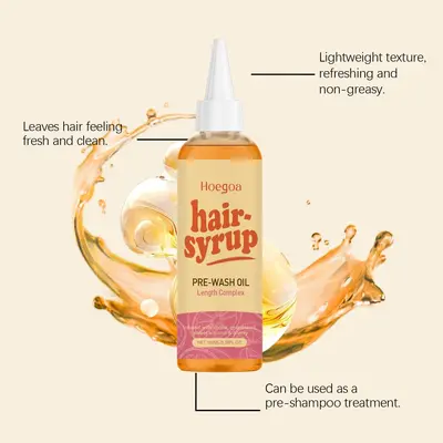 HOEGOA Hair Massage Oil, Anti-Frizz and Shine, Moisturizing