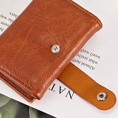Short PU Men's Wallet with Multiple Card Slots - 4