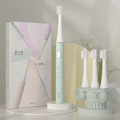Sonic electric toothbrush for adults, rechargeable soft bristles - 9