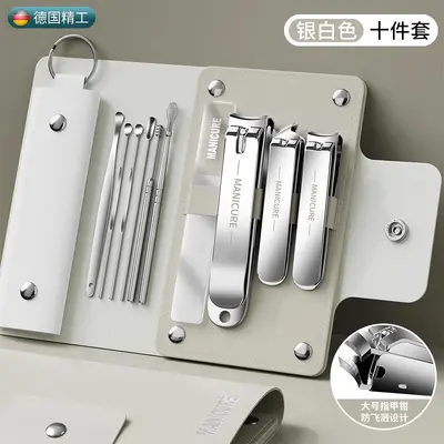 Nail scissor set leather bag manicure manicure tools German Seiko Douyin hot nail scissor nail scissor set - 10