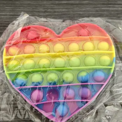 Rainbow Pop-It Fidget Toy for Kids, Stress Relief and Educational - 4