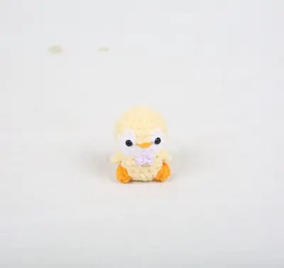 Handmade Knitted Little Penguin Keychain, Crocheted Wool Pendant