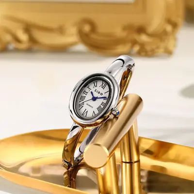 ZIDO Oval Women's Watch Rose Gold Luxury Design - 9