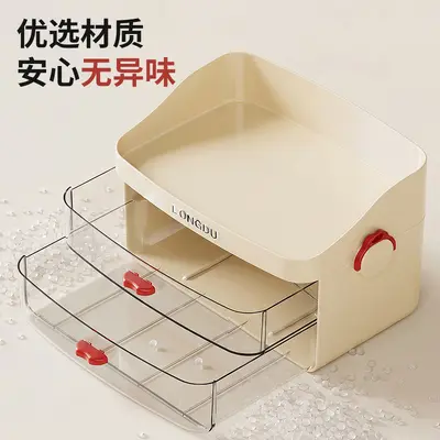 Cosmetics storage box, multi-layer drawer organizer, large capacity