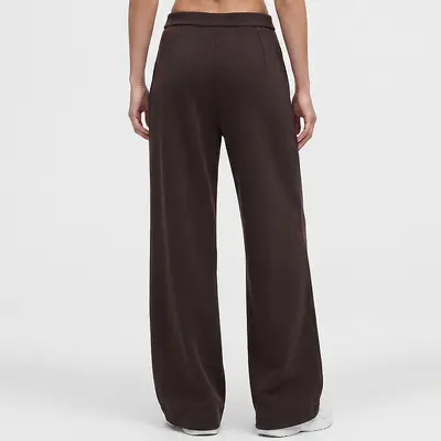 Kadın Yüksek Bel Geniş Paça Yoga Pantolonu, Lyocell Modal, Büzgülü - 7