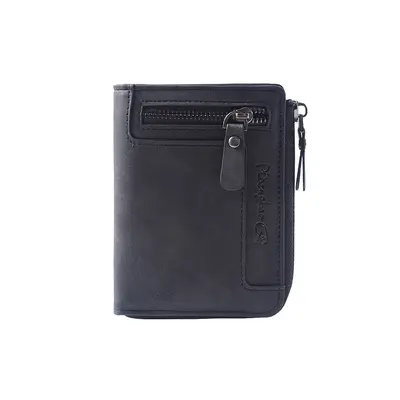 Erkek Cüzdanı Dikey Model Fermuarlı Bozuk Para Bölmeli Retro - 10