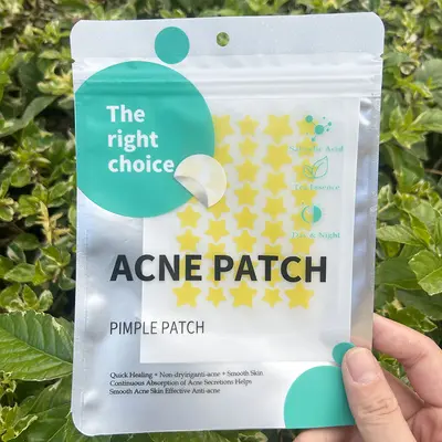 Colorful Star Acne Patches, Hydrocolloid, with Essential Oil - 10