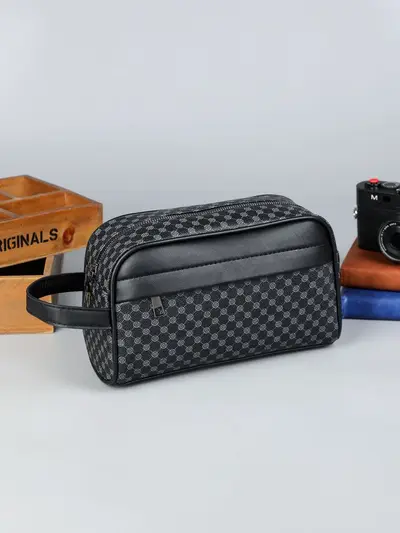 SH199 Men's Clutch Bag, Multifunctional Large Capacity Underarm Bag - 3