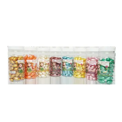 Opaque Hair Care Oil Capsules 60 Pcs, Oval Particles with Moroccan Vitamin E - 6
