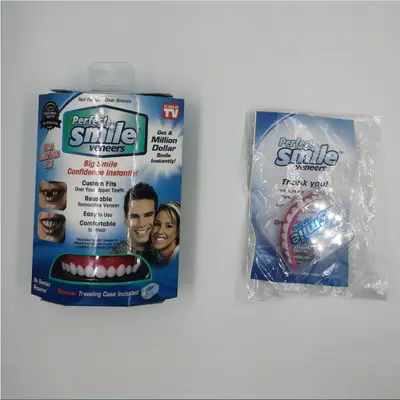 厂家直供假牙贴 仿真牙齿 仿真牙套 防露齿假牙套 现货smile
