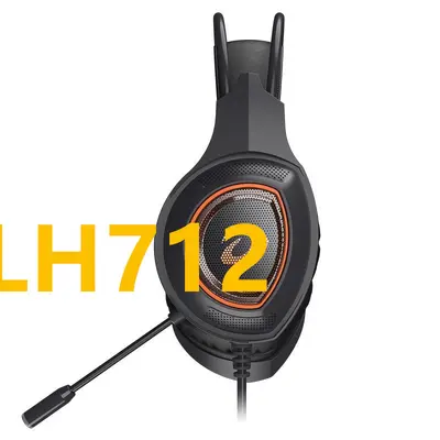 Daryou LH712 Kabelgebundenes Headset mit Mikrofon, 7.1-Kanal