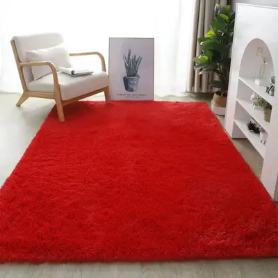 Scandinavian Style Home Rug, Silk Wool Blend, for Living Room and Kids' Room - 12