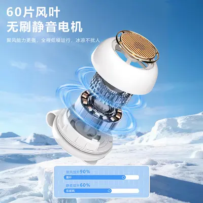 跨境爆款小旋风便携卡扣小风扇迷你挂腰手持随身USB迷你静音夹扇