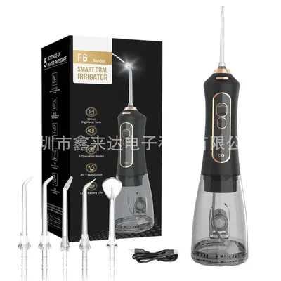F6 portable electric toothbrush and water flosser set