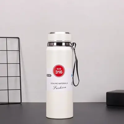 Paslanmaz çelik 316 termos bardak, büyük kapasiteli çay ve su ayırma çay bardağı, spor taşınabilir su ısıtıcısı, dış mekan - 7