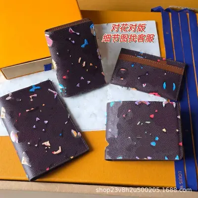驴钱包卡包丝印卡通护照夹真皮甜甜圈钱夹二折护照包多功能证件包