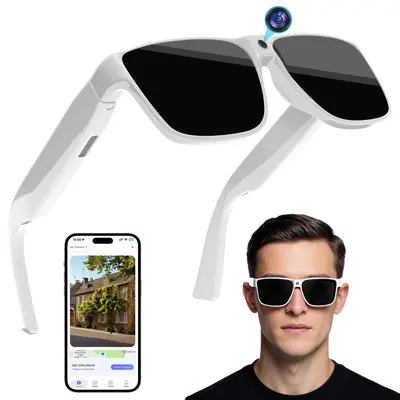 Smart AI Sunglasses with Camera, 800W Pixel, Video Recording, Bluetooth Music and Calls