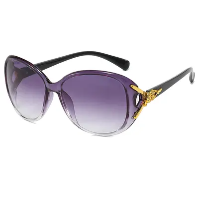 Women's Fox Head Sunglasses, Classic Large Frame Fashion Sunglasses - 5