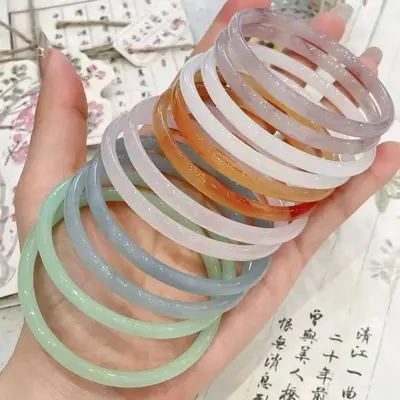 Jingle-Armband, Schrittweise-Armband, Glas-Armband, Imitations-Jadeglas-Armband, beste Schüler-Party, Han-Dynastie-Stapel-Accessoires