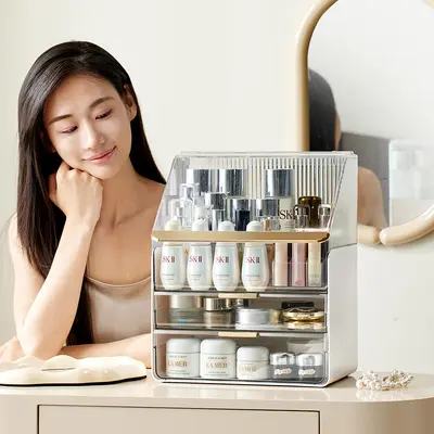 Desktop Makeup Organizer Premium Cosmetics Storage Box