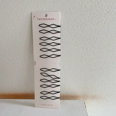 Haarspange mit Klipp für Frauen, modische Seitenhaarspange, einfache schwarze koreanische Haarspange für Pony und Hinterkopf - 7