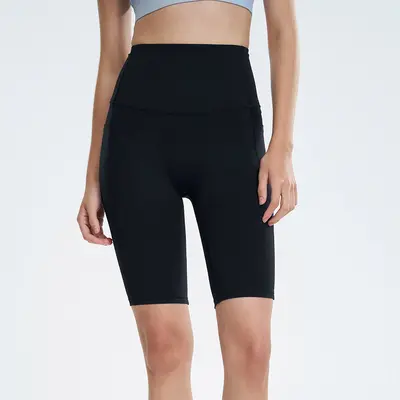 Damen Lycra-Yogahose, nahtlos, hohe Taille - 10