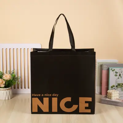 Laminated Non-Woven Gift Bag, Thickened Clothing Store Bag - 11