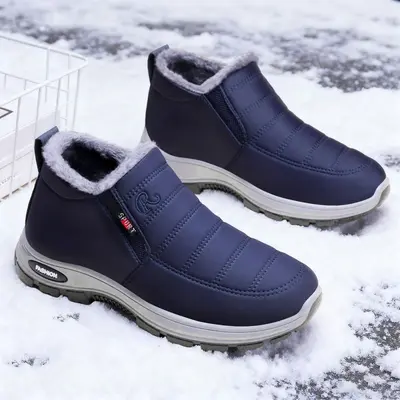 Women's Winter Cotton Boots, Fleece-Lined, Warm - 3