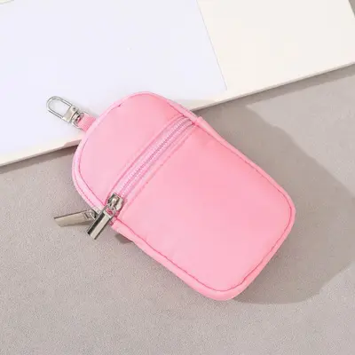 Waterproof Nylon Card Holder with Key Chain, Minimalist Small Wallet - 3