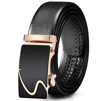 Top Layer Cowhide Men's Belt Trendy Automatic Buckle Waistband Men's Fashion Premium Casual Business Trouser Belt - 7