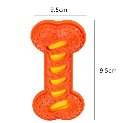 Three-Ring Pull Dog Chew Toy, Teeth Cleaning, Bite-Resistant - 13