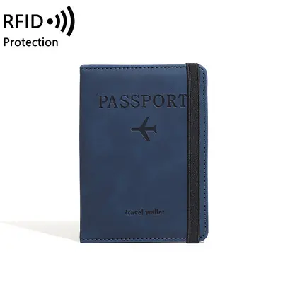 PU deri RFID pasaport çantası, çok fonksiyonlu - 8