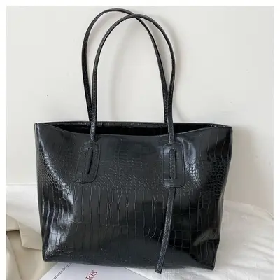 Large-Capacity Women's Tote Bag, Minimalist, Single Shoulder Strap - 4