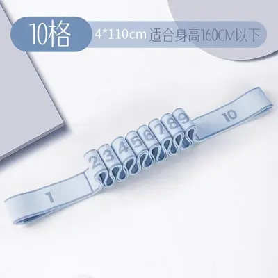 Knitted Segmented Yoga Stretch Strap, Multi-Level Adjustable, High Elasticity - 11