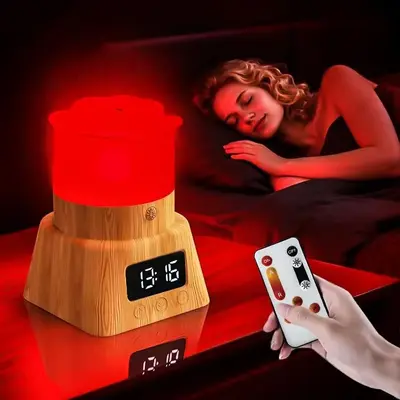 670nm Red Light Night Lamp, No Blue Light, No Flicker, Stepless Dimming - 13