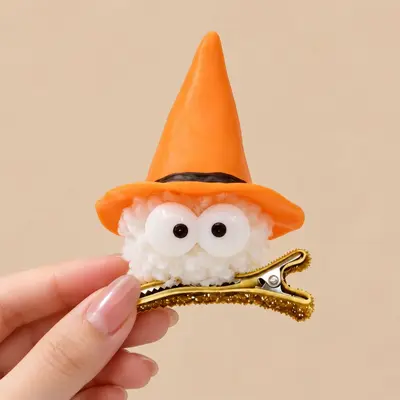 Halloween Witch Hat Pumpkin Headband Party Costume - 13
