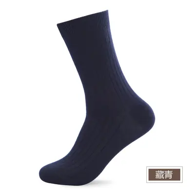 Herren-Baumwollarbeitssocken für alle Jahreszeiten, dicke Mittellängen-Socken für Herbst und Winter, doppelt gestrickte, vollständig baumwollene, geruchsbekämpfende Socken, Zhuji-Socken. - 10