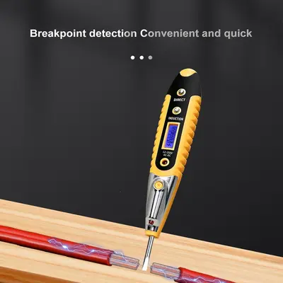 Non-Contact Smart Voltage Tester Pen with Light and Sound Alarm - 3