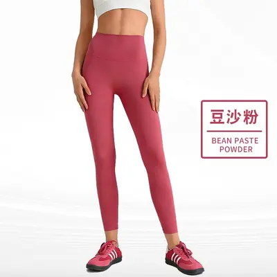 Леггинсы для йоги с эффектом подтягивания ягодиц Peach Butt, ощущение голой кожи, без неприятных швов, высокая посадка с контролем живота, облегающий крой, уличная спортивная одежда, базовые брюки - 7
