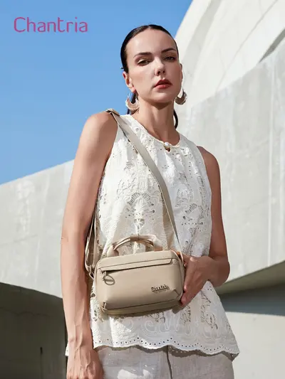 Chantria Çapraz Askılı Kadın Çantası Moda Mini Telefon Tek Omuz Çantası Basit Casual Hafif Küçük Kadın Çantası