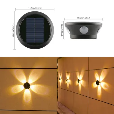 Solar Outdoor Wall Light, Wall Washer Lighting - 10