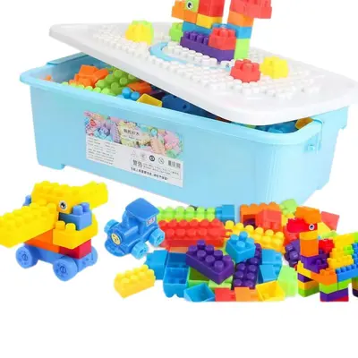 Large Particle Plastic Building Blocks, Loose Bulk Children's Toy