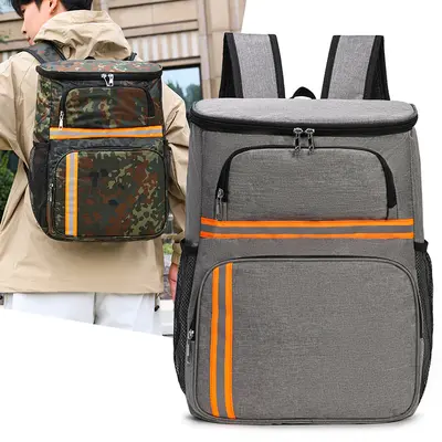 Large Capacity Insulated Backpack, Aluminum Foil, Picnic and Food Delivery - 4