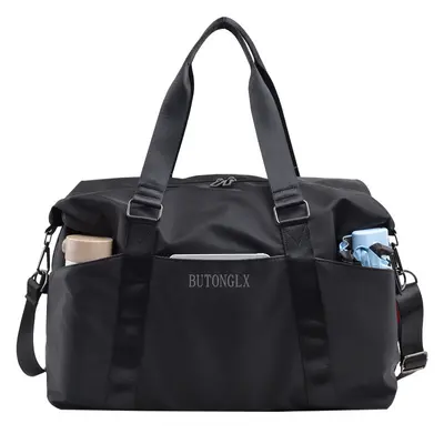 Travel bag with large capacity shoulder strap