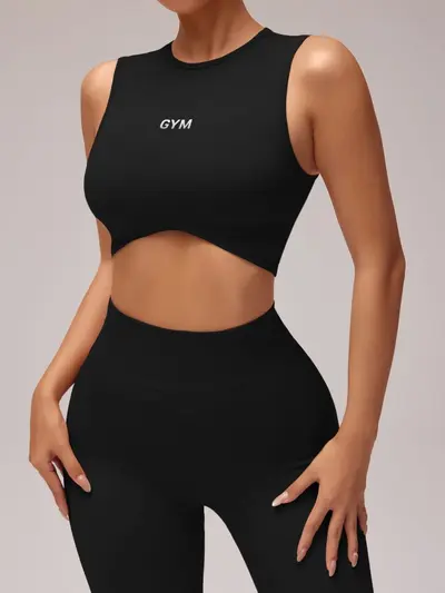 Kadın yoga takımı, elbise ve tayt, yüksek bel, kalça kaldırıcı - 8